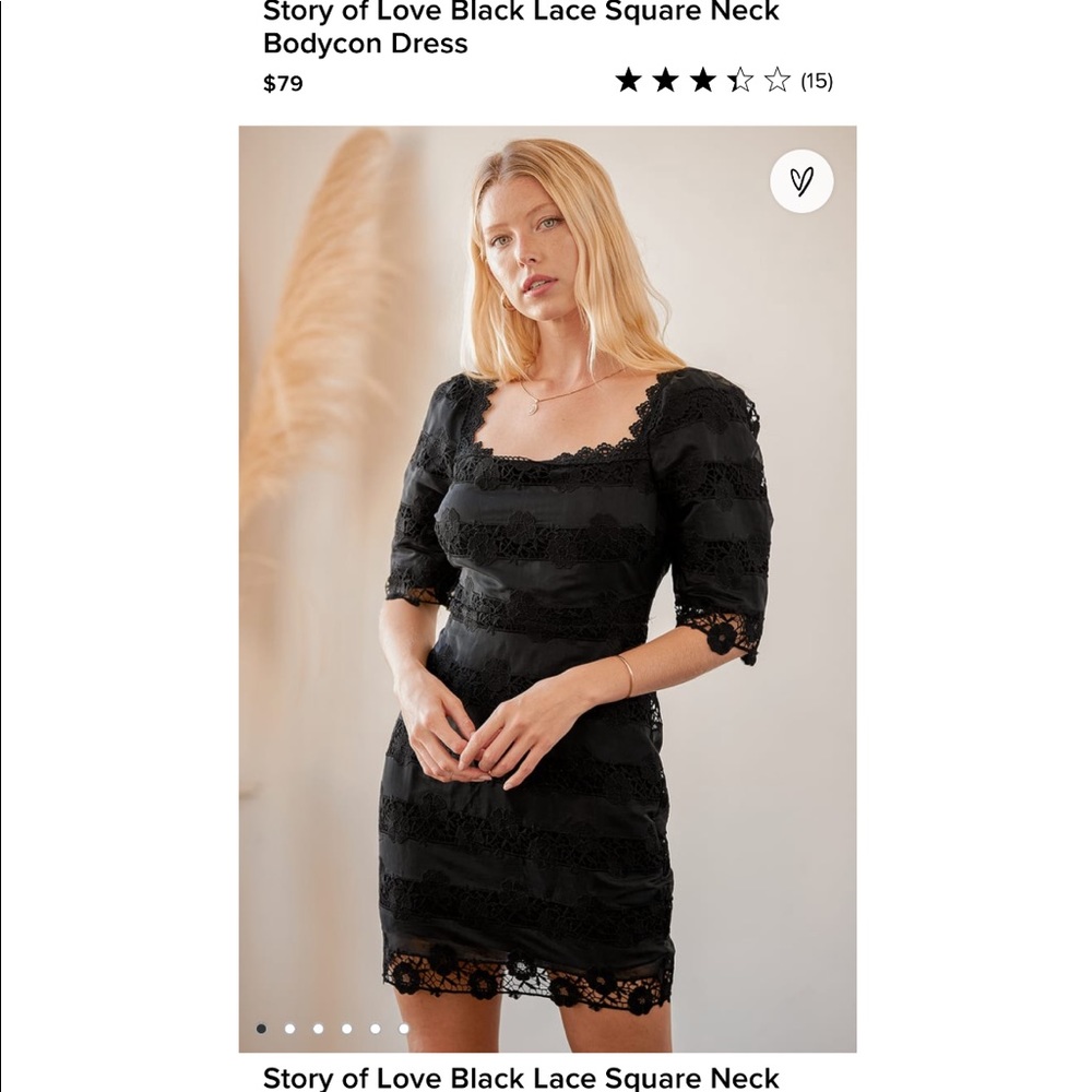 LuLu’s Black lace dress